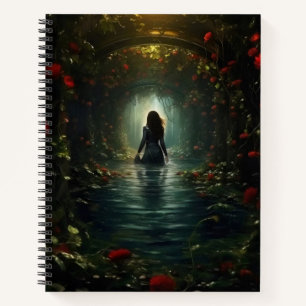 Carnet Une femme dans un mystérieux tunnel