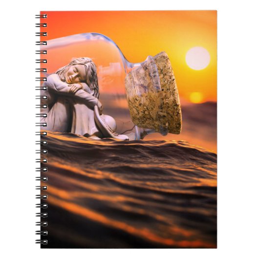 Carnet Une femme dans une bouteille (Devant)