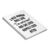 Carnet Une Femme Qui A Dit Un Jour : (Côté Droit)