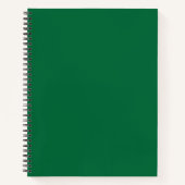 Carnet Une feuille verte vif avec des veines distinctes e (Devant)
