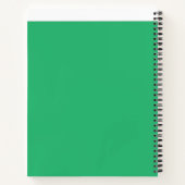 Carnet Une feuille verte vif avec des veines proéminentes (Dos)