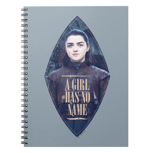 Carnet "Une Fille N'A Pas De Nom" Arya Stark Graphic (Devant)