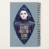 Carnet "Une Fille N'A Pas De Nom" Arya Stark Graphic (Verso)