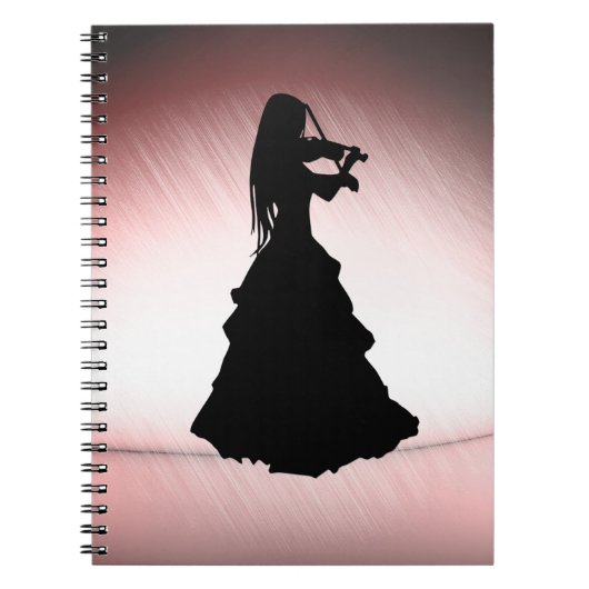 Carnet Une fille tzigane joue du violon (Devant)