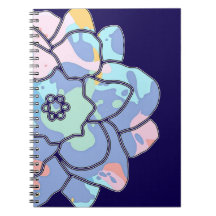 Une fleur faite de taches de peinture