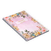 Carnet Une florale colorée (Côté Droit)