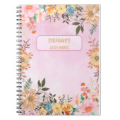 Carnet Une florale colorée (Devant)