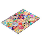 Carnet une image aborigène faite de carreaux colorés (Côté gauche)