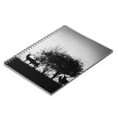Carnet Une image de quelques cerfs communs dans la brume (Côté gauche)