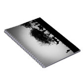 Carnet Une image de quelques cerfs communs dans la brume (Côté Droit)