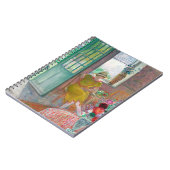 Carnet Une jeune femme dans un intérieur fleuri | Henri L (Côté gauche)