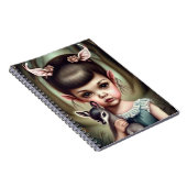 Carnet Une jeune fille tenant un cerf (Côté Droit)