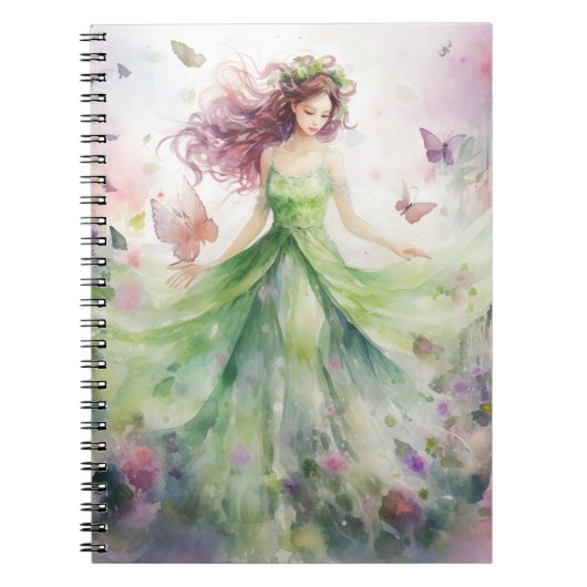 Carnet Une jolie fée printanière (Devant)