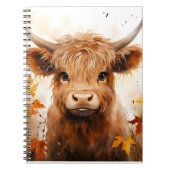 Carnet Une jolie gamme de vaches Highland Design 1 (Devant)