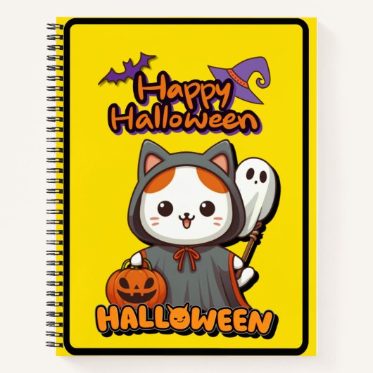Carnet Une jolie note pour Halloween. (Devant)