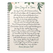 Carnet Une journée à la fois Annie Johnson Flint Carte po (Devant)