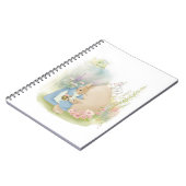 Carnet Une lapine avec un lapereau dans une clairière w (Côté gauche)