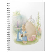 Carnet Une lapine avec un lapereau dans une clairière w (Devant)