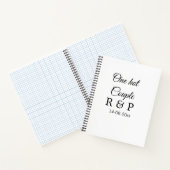 Carnet Une lettre initiale de nom de couple chaud date te (Intérieur)