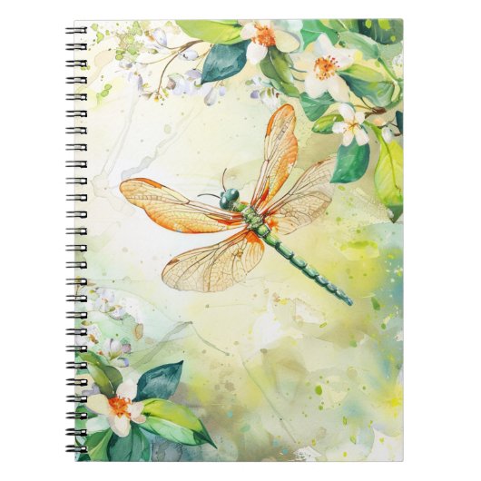Carnet Une libellule de printemps (Devant)