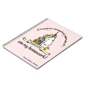 Carnet Une licorne Mange Ma Novelité De Travail À La Mais (Côté gauche)