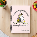 Carnet Une licorne Mange Ma Novelité De Travail À La Mais<br><div class="desc">A Unicorn Mate My Homework Carnet - Cet imaginaire rempli de carnet de licorne est tellement magique parce qu'il vient avec un prêt à aller et une excuse parfaitement crédible pour ne pas livrer votre travail à la maison à temps. Oui, c'est SA faute ! Une licorne magique, fantastique, lunatique...</div>