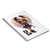Carnet Une mignonne fille Halloween Collection de design  (Côté Droit)