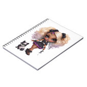 Carnet Une mignonne fille Halloween Collection de design  (Côté gauche)