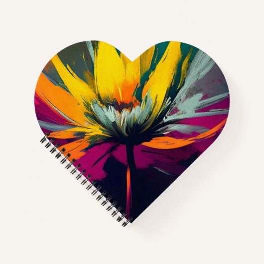 Carnet Une odyssée florale – Fleur expressive en mouvemen (Devant)