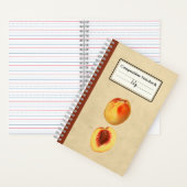 Carnet Une Pêche Jaune et une composition à moitié person (À l'intérieur)