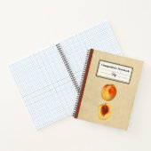 Carnet Une Pêche Jaune et une composition à moitié person (Intérieur)