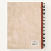 Carnet Une Pêche rouge et une composition demi-personnali (Dos)