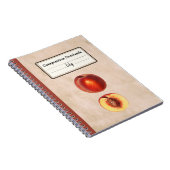 Carnet Une Pêche rouge et une composition demi-personnali (Côté Droit)