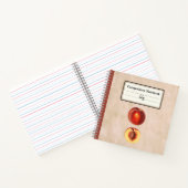 Carnet Une Pêche rouge et une composition demi-personnali (Intérieur)