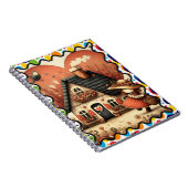 Carnet Une petite fille court devant une maison (Côté Droit)