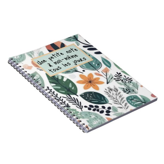 Carnet Une petite note à moi même...Spiral Photo Notebook (Côté Droit)