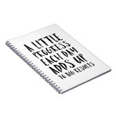 Carnet Une peu de citation de motivation de progrès (Côté Droit)