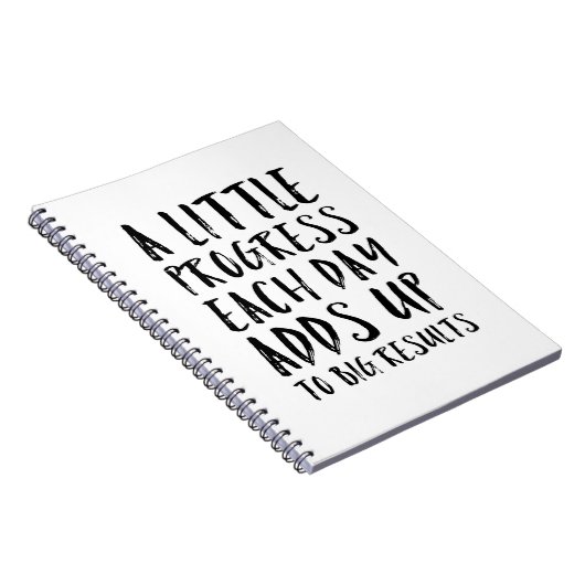 Carnet Une peu de citation de motivation de progrès (Côté Droit)