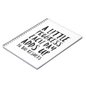 Carnet Une peu de citation de motivation de progrès (Côté gauche)