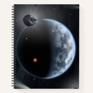 Carnet Une Planète Comme La Terre Avec Des Océans Qui Rev