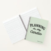 Carnet Une planification drôle est mon cardio monogrammé (Intérieur)