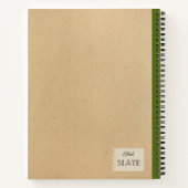 Carnet Une Pomme Jaune Avec Comp Personnalisé Feuille (Dos)