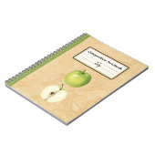Carnet Une pomme verte et une composition demi-personnali (Côté gauche)