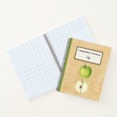 Carnet Une pomme verte et une composition demi-personnali (Intérieur)