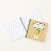 Carnet Une pomme verte et une composition demi-personnali (Intérieur)