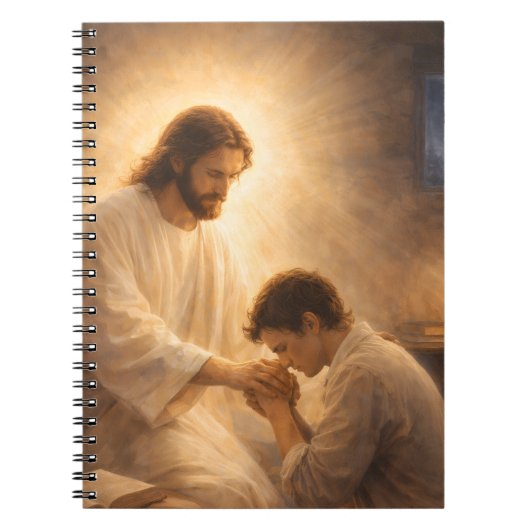 Carnet Une prière à genoux avec Jésus (Devant)