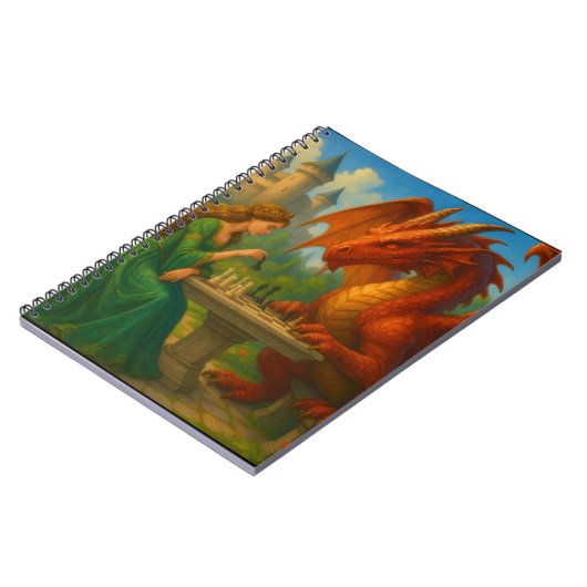 Carnet Une princesse jouant aux échecs avec un art imagin (Côté gauche)