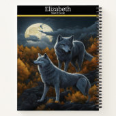 Carnet Une serenade de loup sous la lumière enchanteresse (Dos)