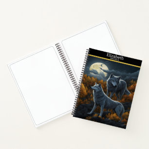 Carnet Une serenade de loup sous la lumière enchanteresse