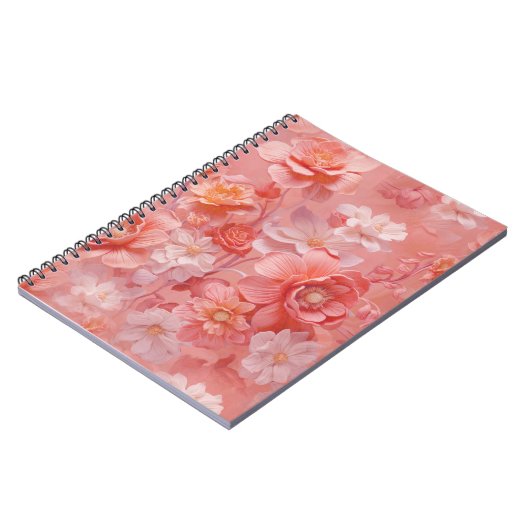 Carnet Une teinte douce, rose-orange appelée Peach Fuzz (Côté gauche)
